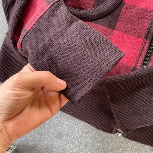 RARE EUC Lululemon Scuba Hoodie II in Buffalo Plaid Mini Camp Check size 8 - Picture 4 of 10